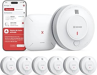 X-Sense Pack Detectores de Humo Inteligentes SD11-MR61 con Base SBS50